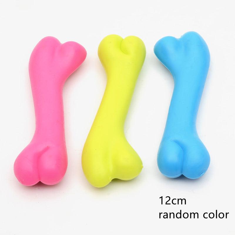 Durable Dog Bone Chew Toy: High-Quality Rubber Molar Toy For Pets
