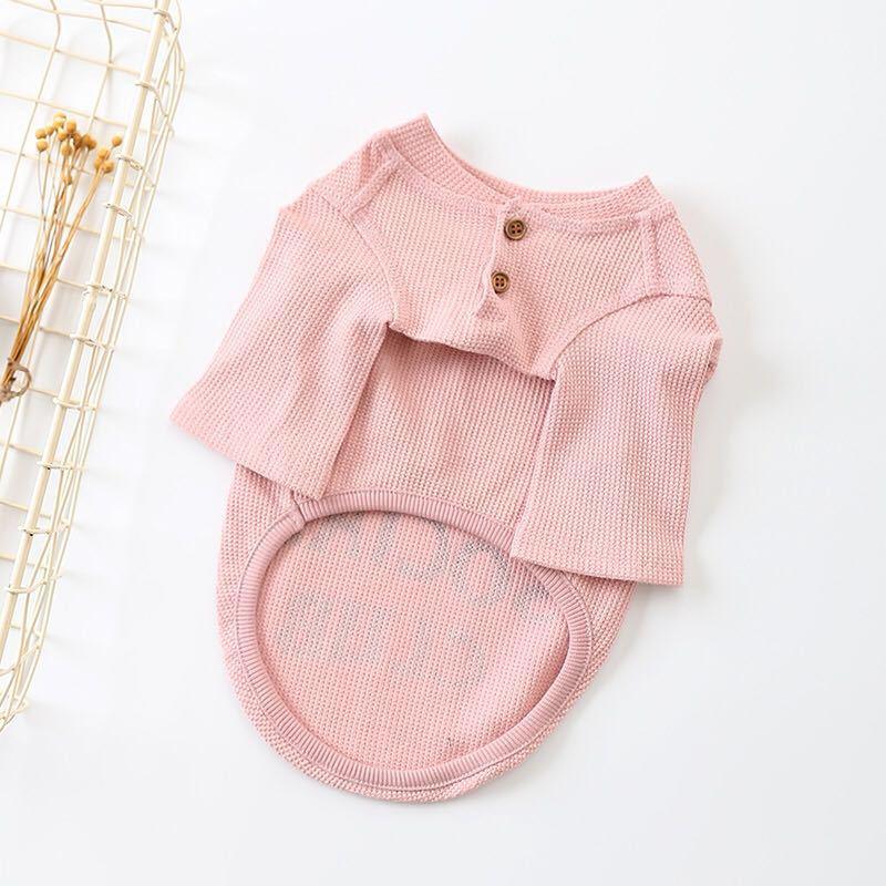 Pet Couture: Pink And Gray Two-Legged Casual Pet T-Shirt