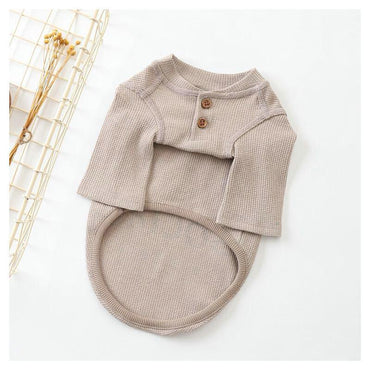 Pet Couture: Pink And Gray Two-Legged Casual Pet T-Shirt-1