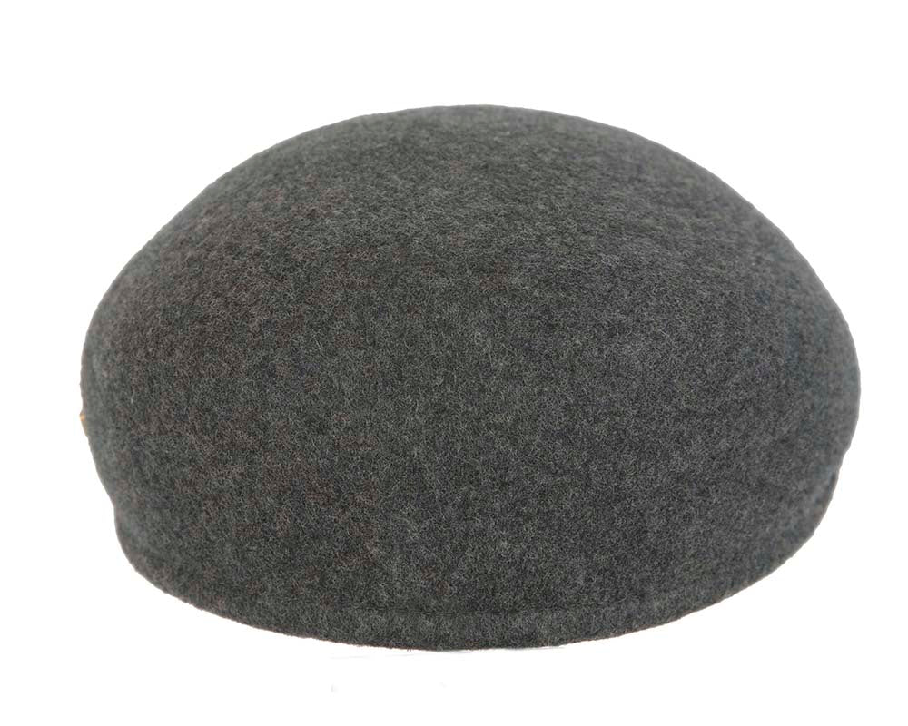 Dark Grey Australian Felt Ascot Hat by Jacaru-5