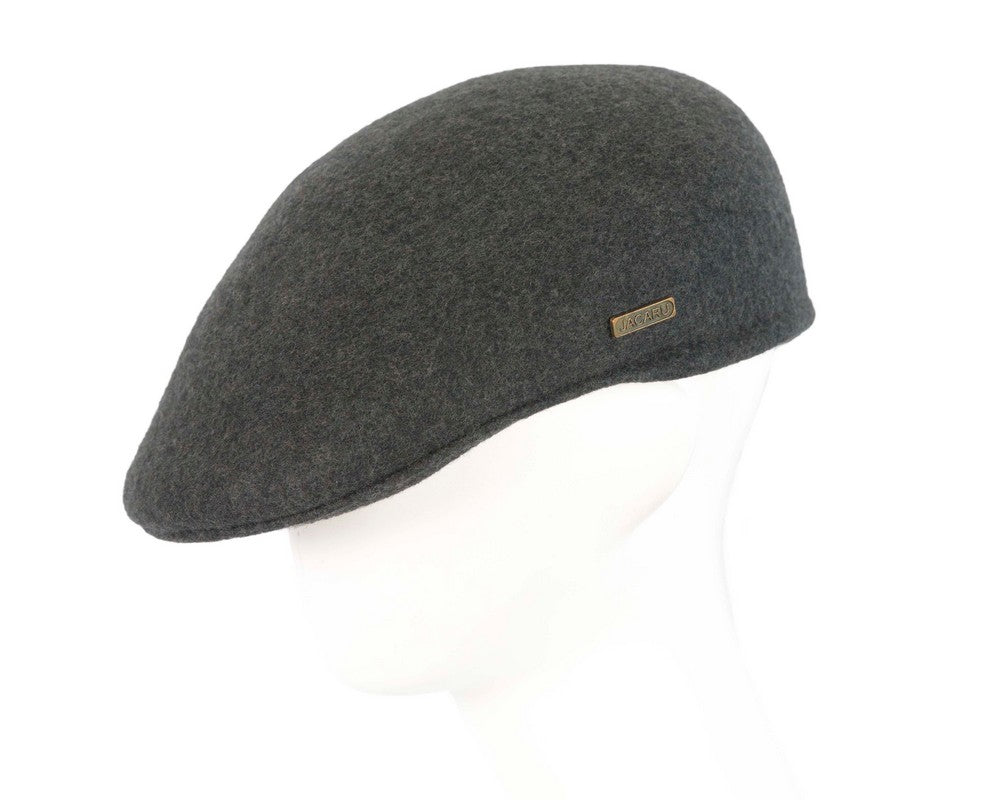 Dark Grey Australian Felt Ascot Hat by Jacaru-0