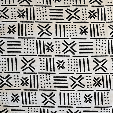 Handmade Table Runner 160x35cm | 180x35 | 200x35cm | African Print "Mudcloth" Bogolan Inspired Print Made from 100% African Print Fabric-1