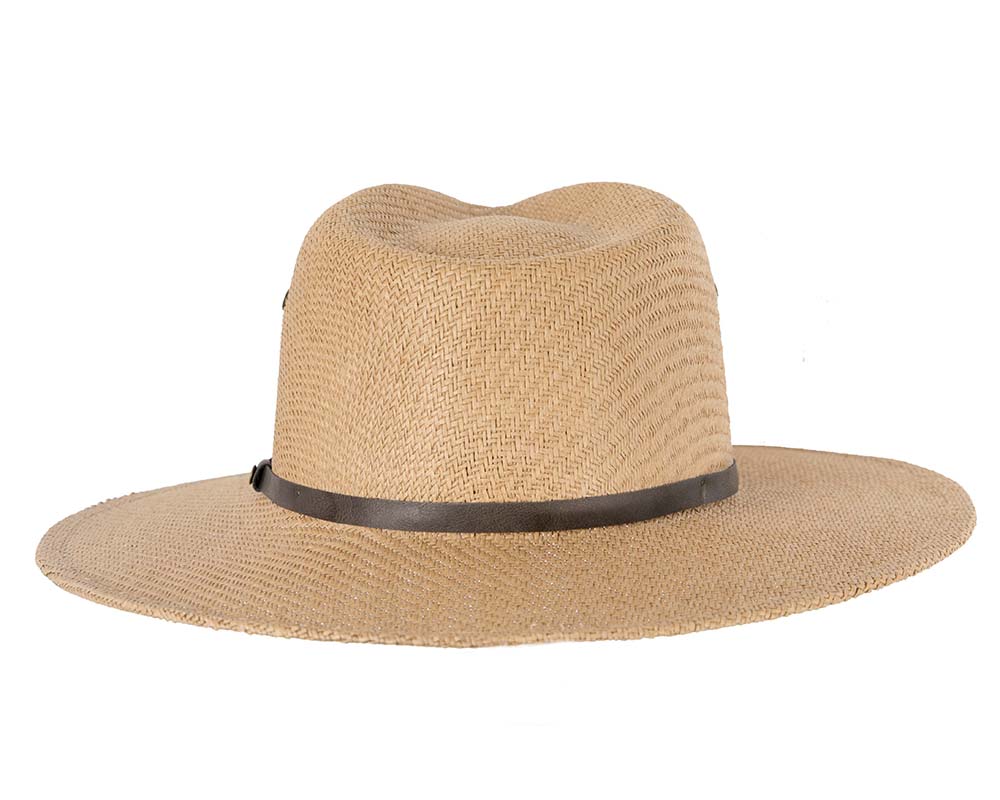 Unisex Straw Fedora Felt Wide Brim Hat-5