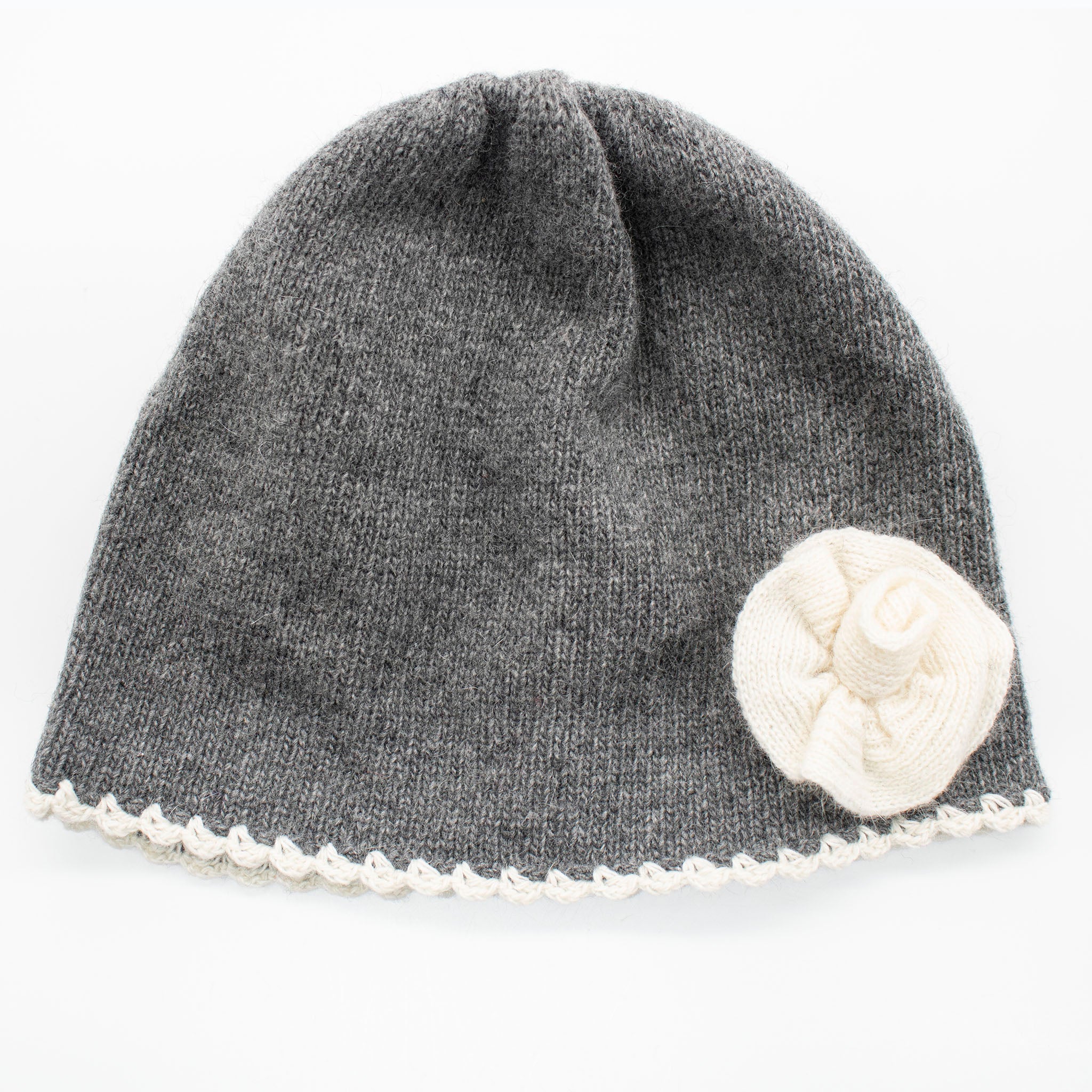 KIDS HAT WITH CONTRAST FLOWER-3