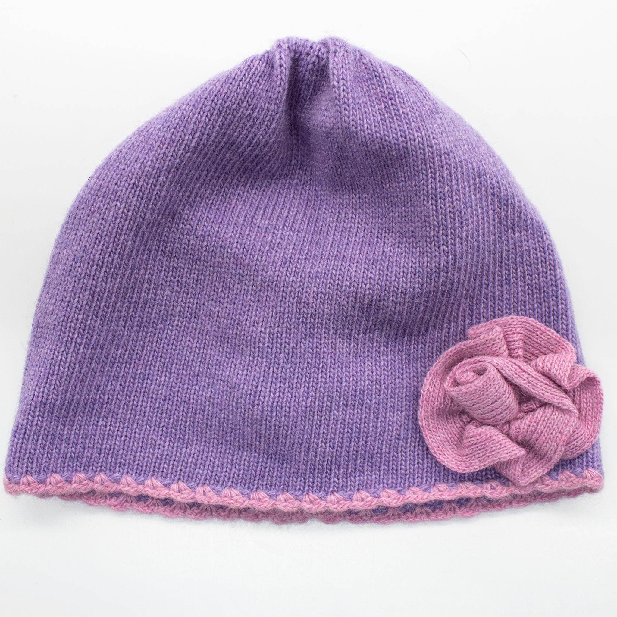 KIDS HAT WITH CONTRAST FLOWER-4