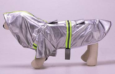 Reflective Silver Windproof Dog Cloak For Medium And Large Breeds-1