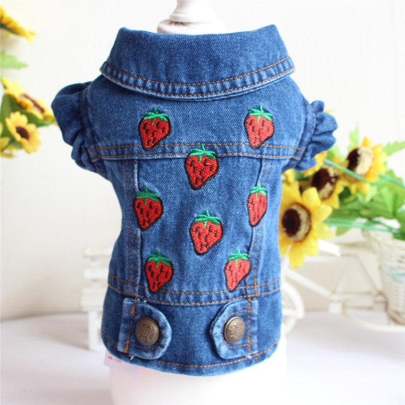 Stylish Denim Dog Jacket: Trendy Pet Fashion For Small Dogs-9
