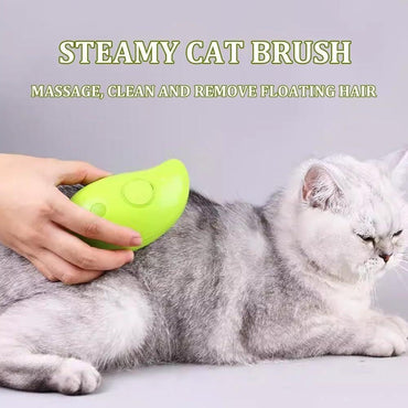 3 In 1 Cat Steam Brush Dogs And Cats Pet Electric Spray Massage Comb Brush For Massage Pet Grooming Cat Hair Brush For Removing-1