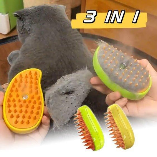 3 In 1 Cat Steam Brush Dogs And Cats Pet Electric Spray Massage Comb Brush For Massage Pet Grooming Cat Hair Brush For Removing-0