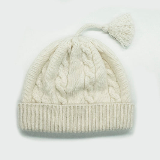 BABY CASHMERE CABLE HAT STITCH-0