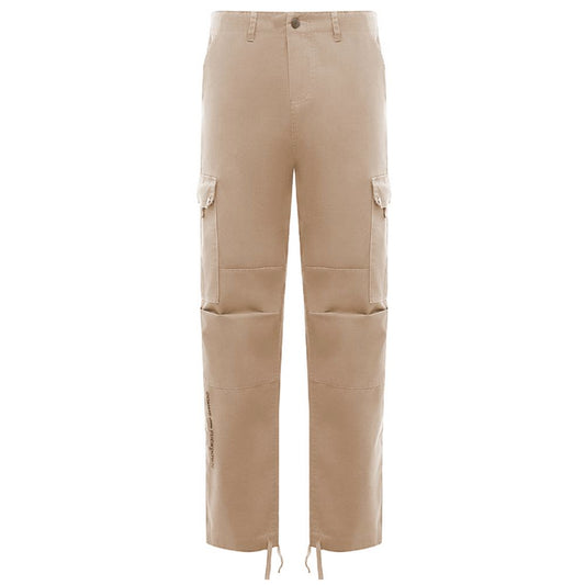 Comme Des Fuckdown Beige Cotton Men Cargo Trouser