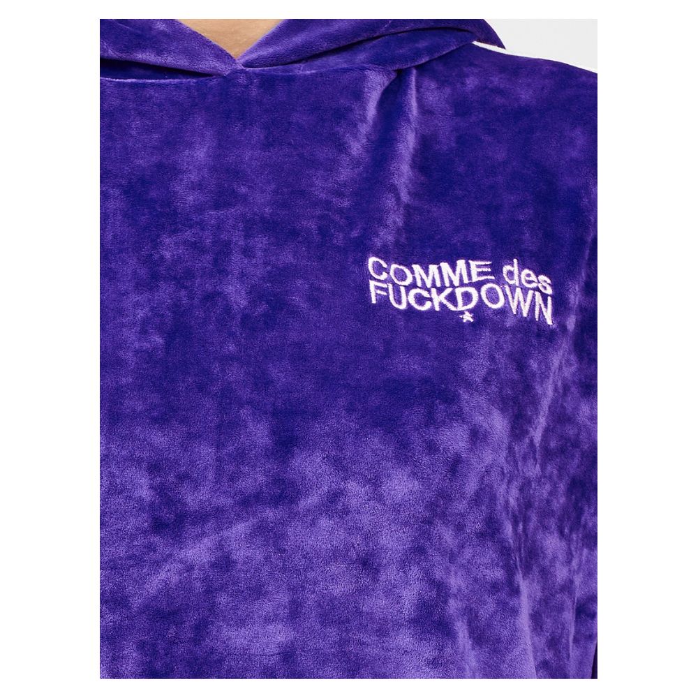 Comme Des Fuckdown Purple Polyester Women Sweater