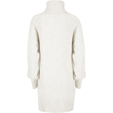 Yes Zee White Marabou Women Dress