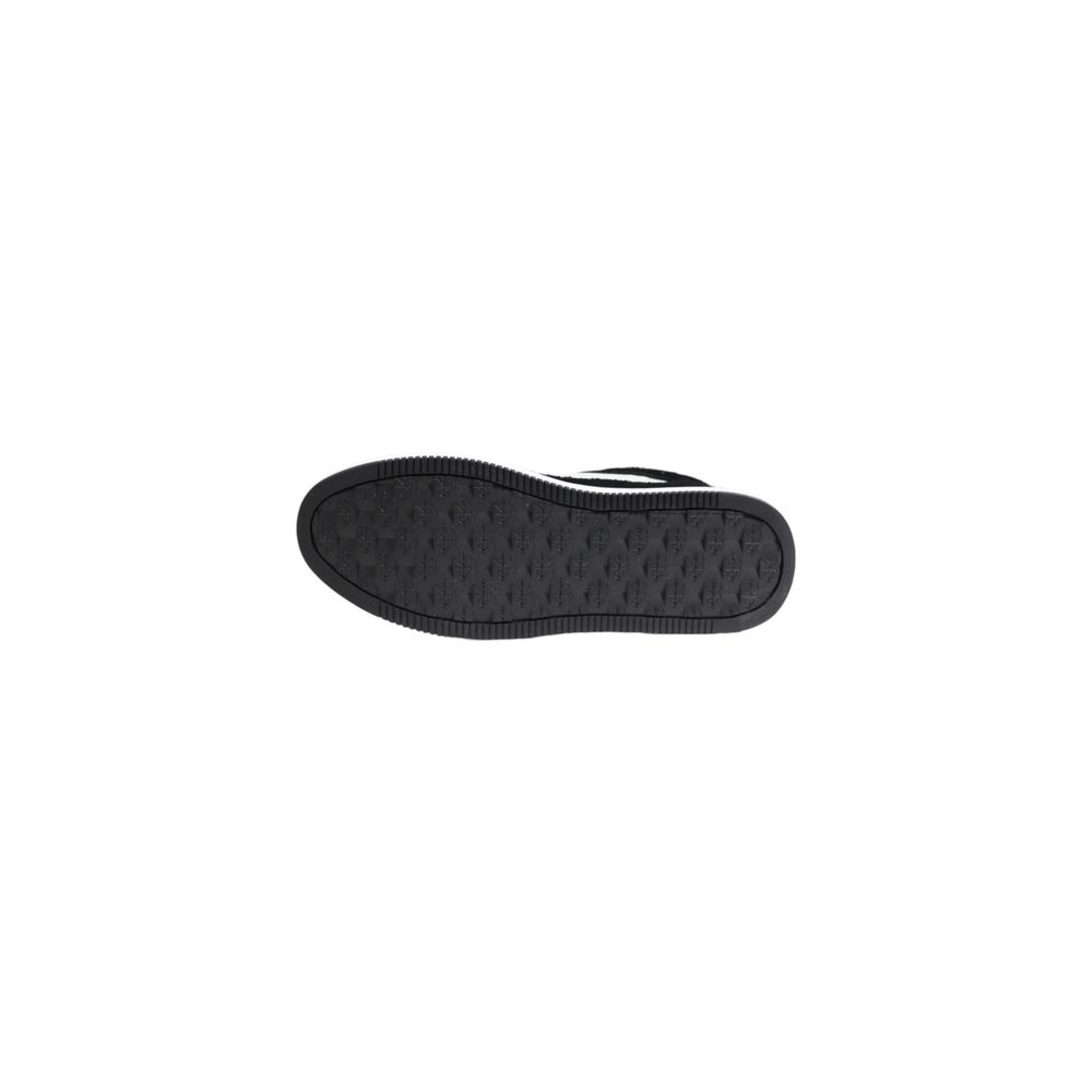 Calvin Klein Jeans Black Leather Platform Sneakers
