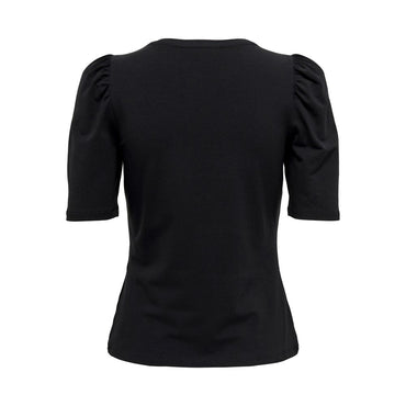 Only Black Cotton T-Shirt