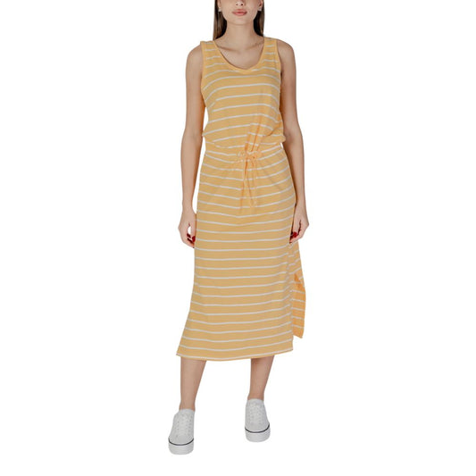 B.Young Bicolor Cotton Long Dress
