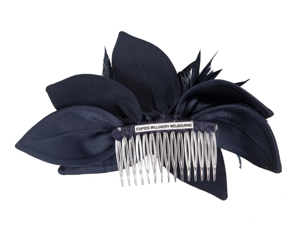 Navy Fascinator comb for Mother of the Bride special occasions 4786N