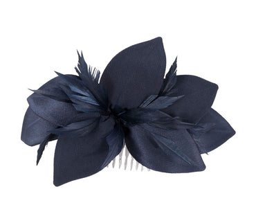 Navy Fascinator comb for Mother of the Bride special occasions 4786N