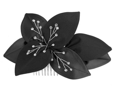 Black Fascinator comb for Mother of the Bride special occasions