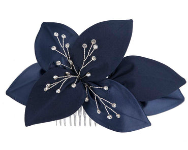 Navy Fascinator comb for Mother of the Bride special occasions 4786DN