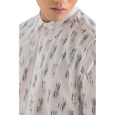 Antony Morato White Viscose Pattern Shirt
