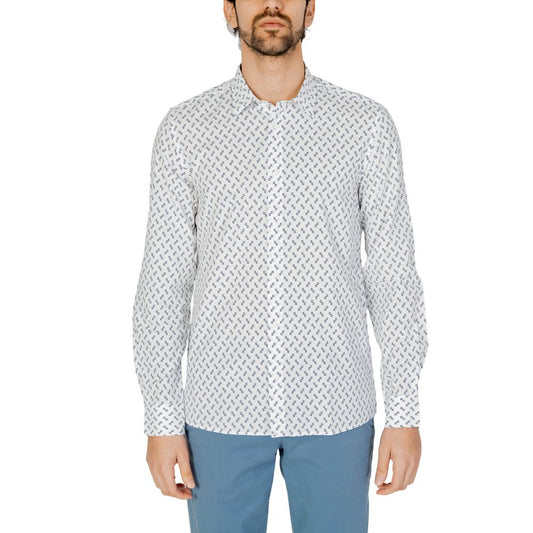 Antony Morato White Viscose Pattern Shirt