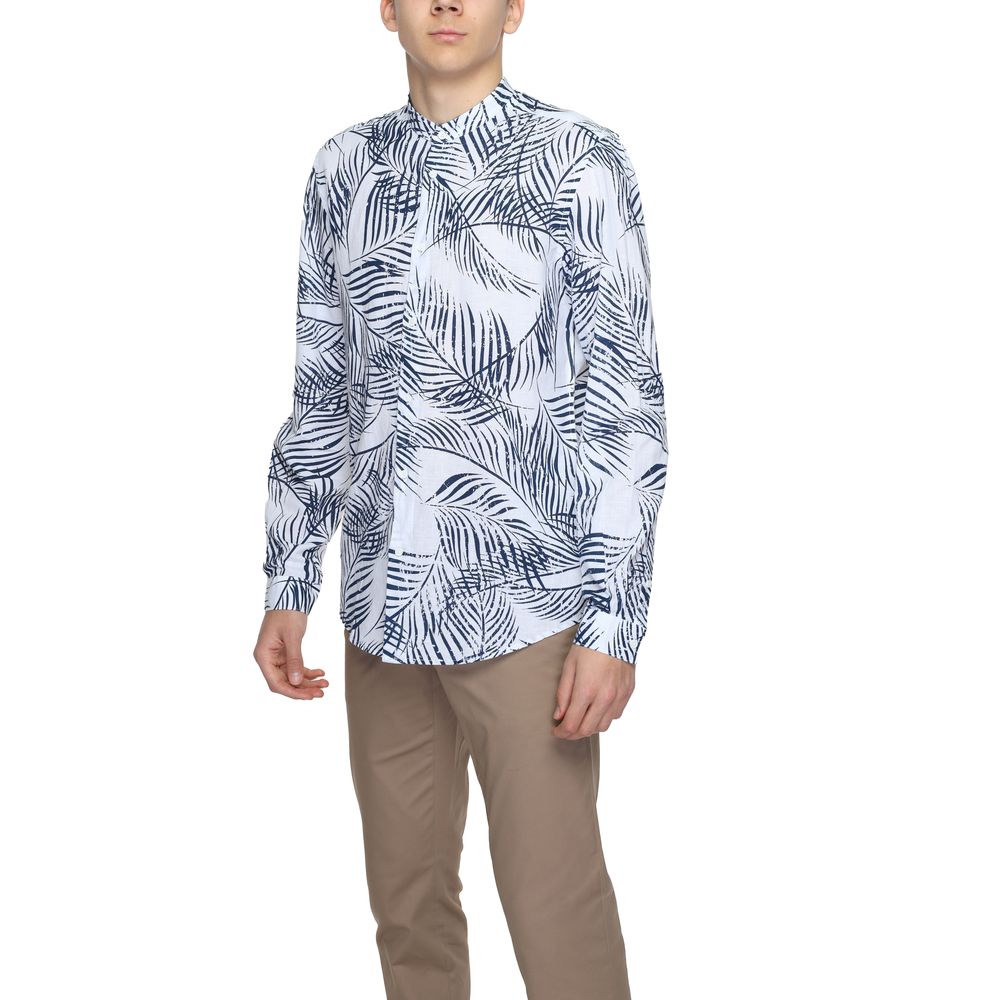 Antony Morato Blue Cotton Pattern Shirt