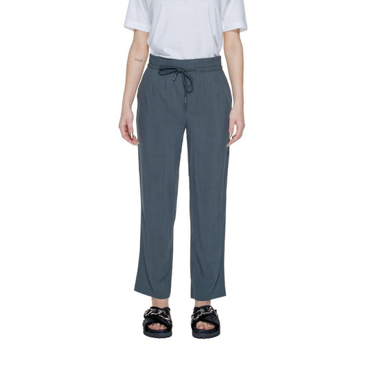 Street One Green Viscose Casual Pants
