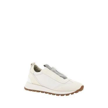 Brunello Cucinelli White Rubber Low Top Sneakers