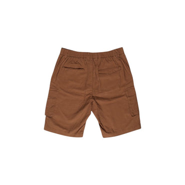 Hamaki-Ho Brown Linen Bermuda Shorts