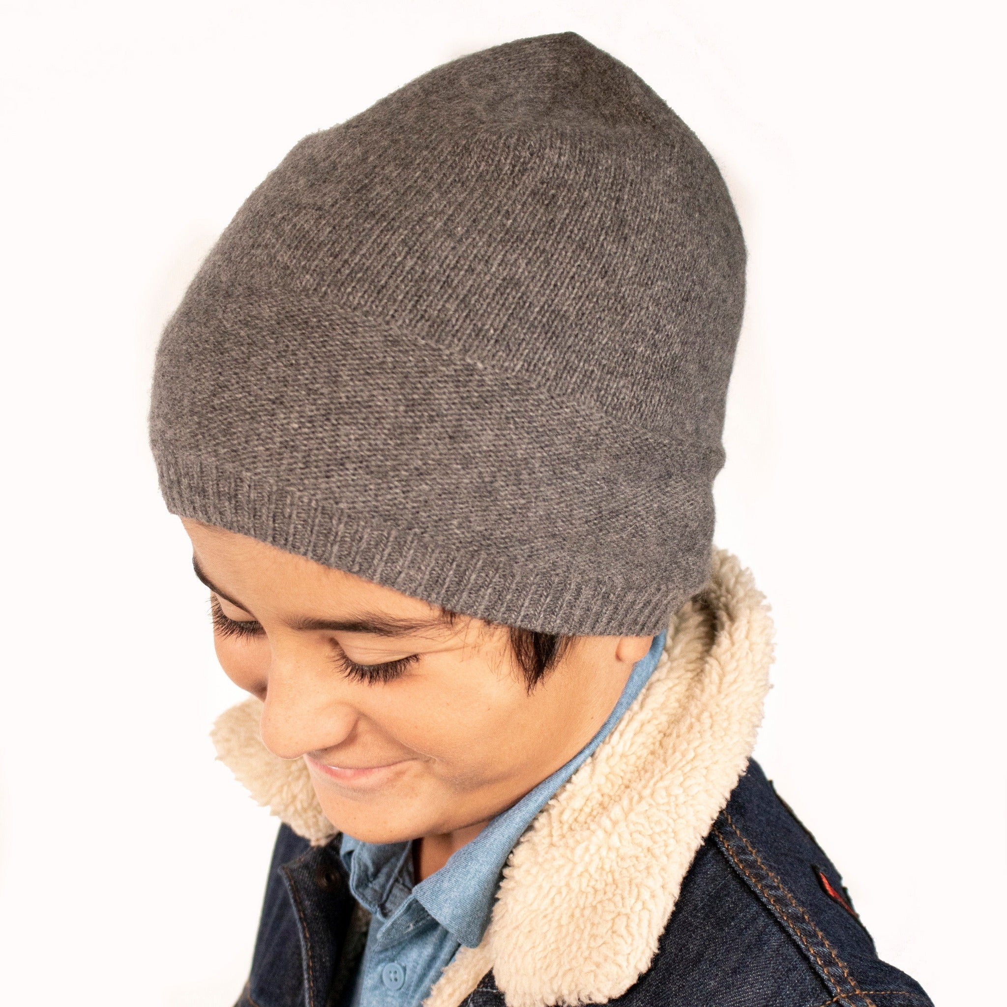 CASHMERE SLOUCHY HAT-2