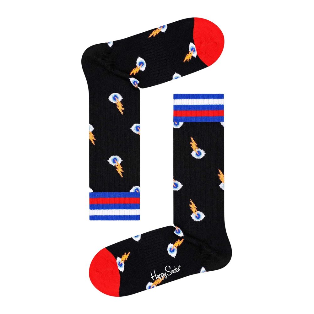 Happy Socks Black Cotton Tights & Sock