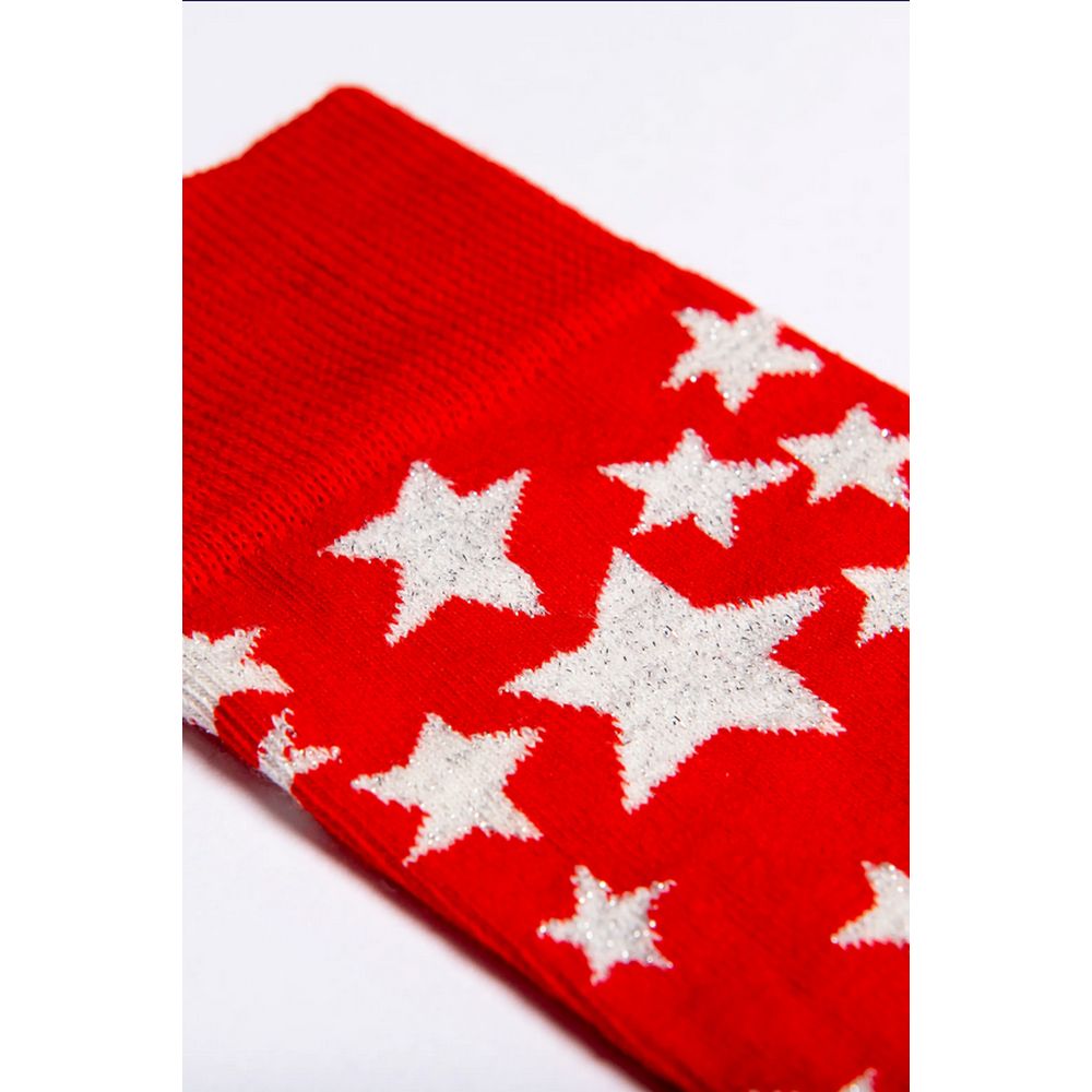 Happy Socks Red Cotton Tights & Sock