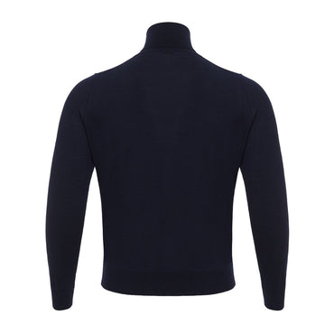 Colombo Blue Cashmere Turtleneck