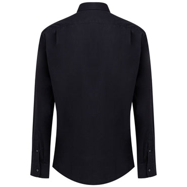 Dolce & Gabbana Navy Blue Cotton Dress Shirt
