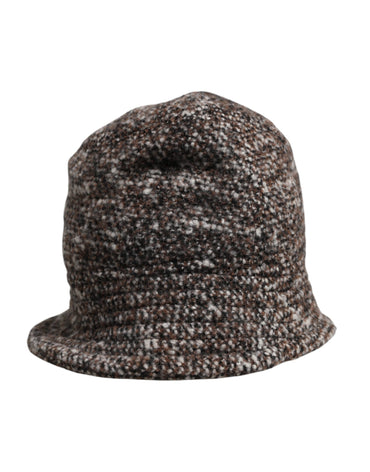 Dolce & Gabbana Brown Alpaca Wool Woven Bucket Hat