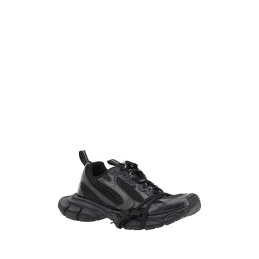 Balenciaga Black Rubber Athletic Sneakers