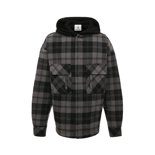 Diego Venturino Gray Cotton Jackets & Coat