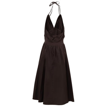 Bottega Veneta Brown Cotton Long Dress