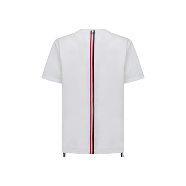 Thom Browne White Cotton T-Shirt