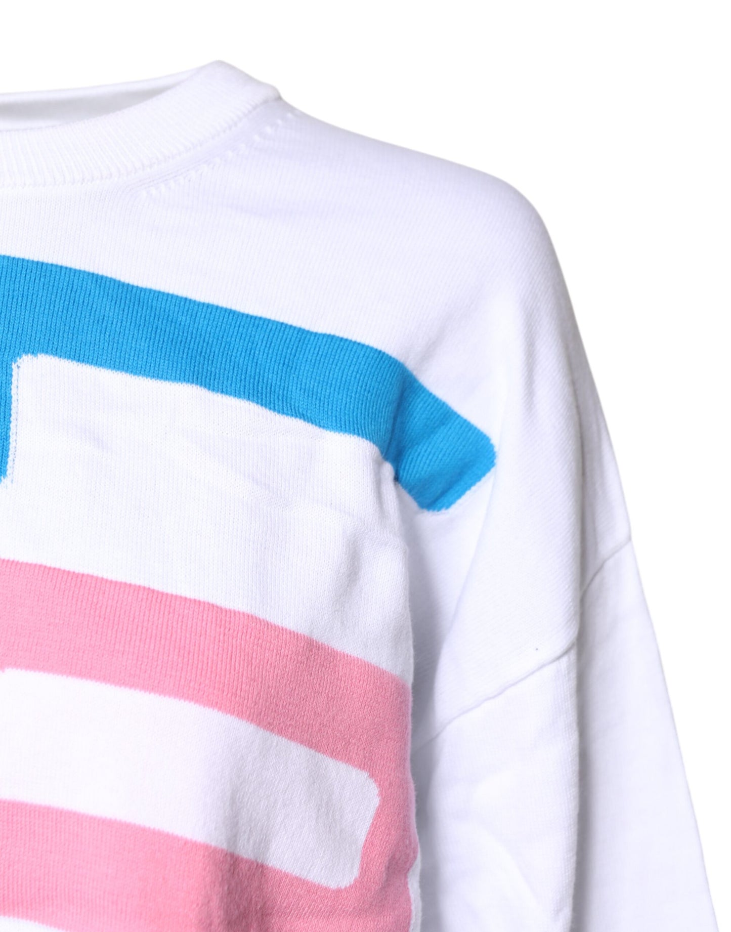 Love Moschino White Graphic Print Cotton Long Sleeves T-shirt