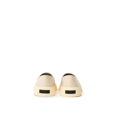 Fear Of God Beige Leather Slip-On Loafer