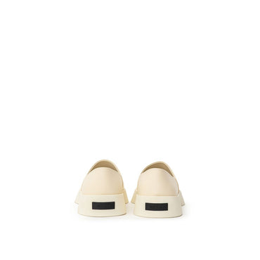 Fear Of God Beige Leather Slip-On Loafer