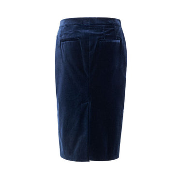 Tom Ford Blue Cotton Midi Skirt