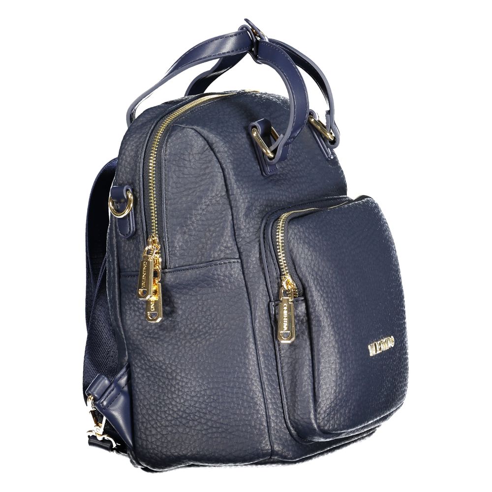 Mario Valentino Blue Polyurethane Women Backpack