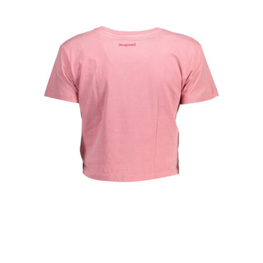 Desigual Pink Cotton T-Shirt