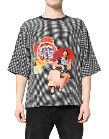 Dolce & Gabbana Black Graphic Print Short Sleeve T-shirt