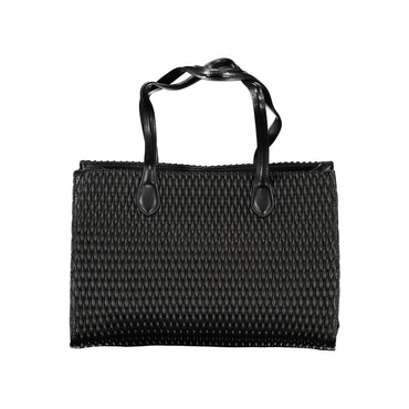 Mario Valentino Black Polyurethane Women Shoulder Bag