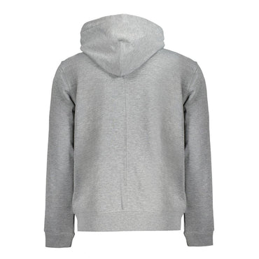 Calvin Klein Gray Recycled Polyester Men Hoodie