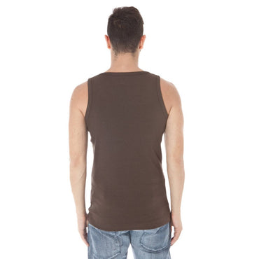 Zuelements Marrone Cotton Mens T-Shirt